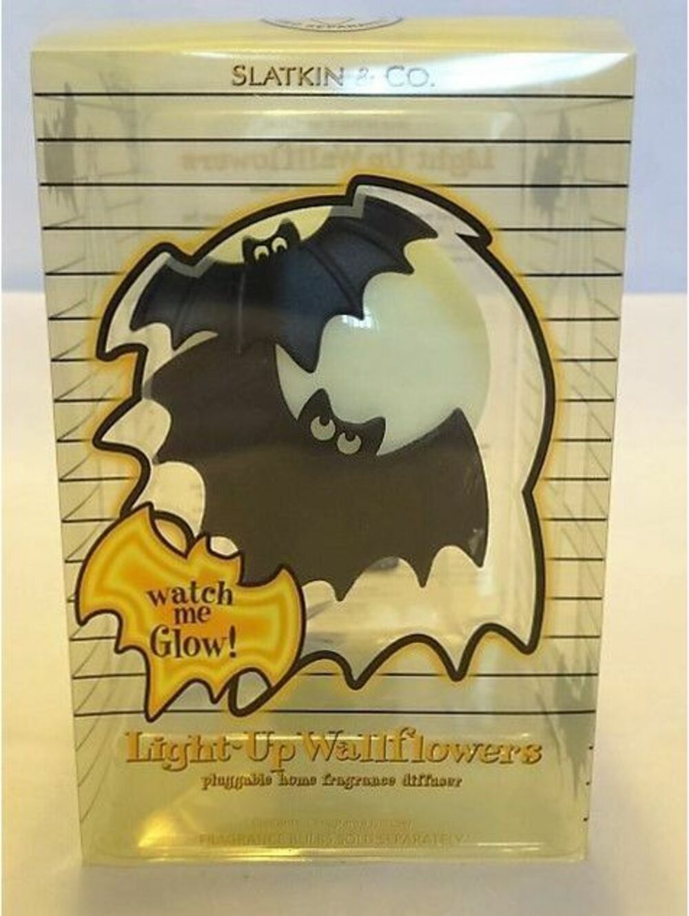 Slatkin & Co Bath Body Works Halloween Bats Full Harvest Moon Glow Wallflower
